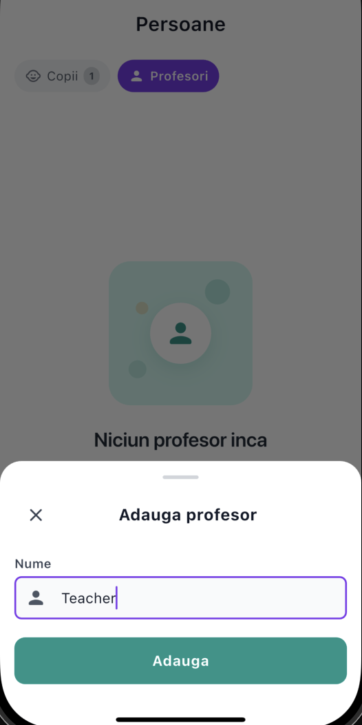 Add teacher